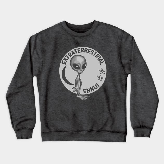 Extraterrestrial Ennui Crewneck Sweatshirt by Slightly Unhinged